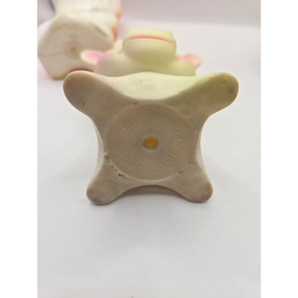 Vintage Rubber Squeak Toy Lot – Lion, Cow & Kangaroo with Joey - Picture 7 of 8